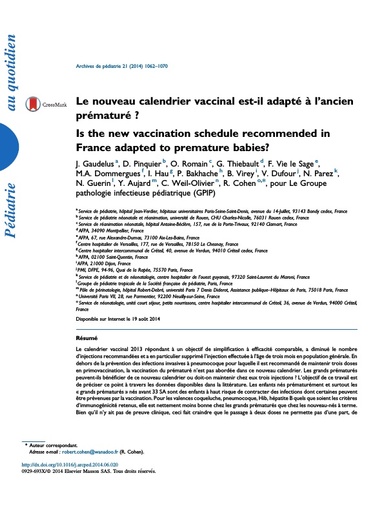 Lien 7 vaccins prema GPIP 2014