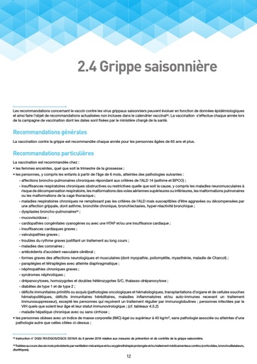 CV Grippe 2018