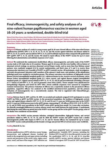 Huh 2017 The Lancet Gardasil 9 EOS (2)