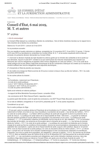 Lien 1 Conseil d etat 060519 MrT