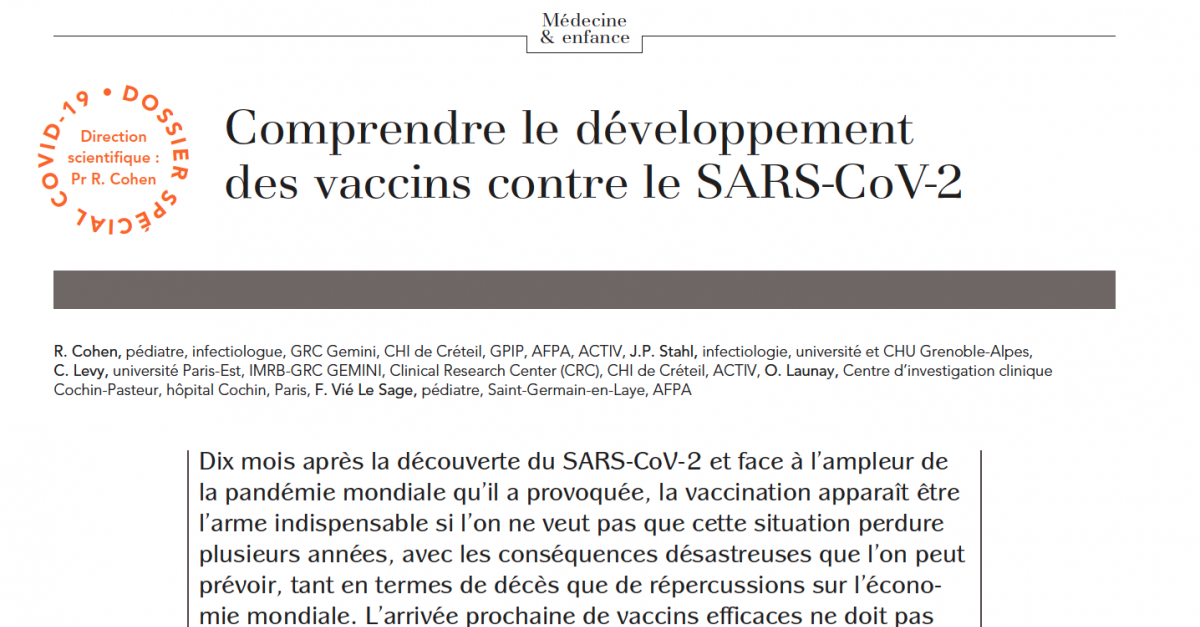 Comprendre le développement des vaccins contre le SARS-CoV-2