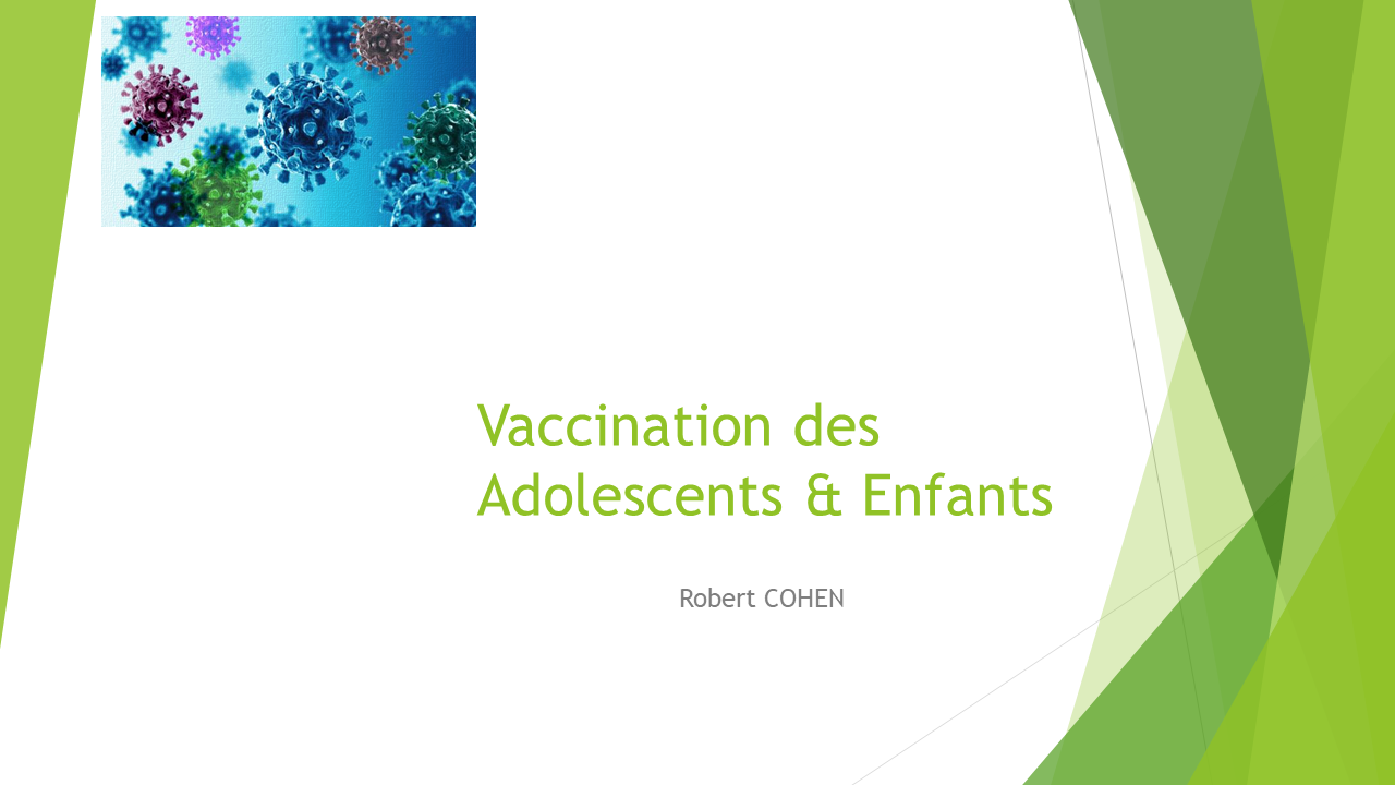 Covid-19 : Vaccination des adolescents et des enfants