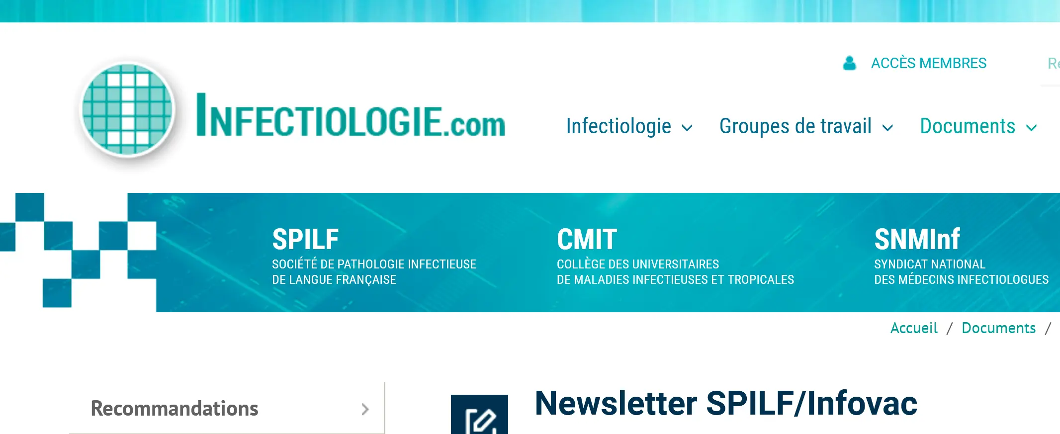 Newsletter Covid-19 SPILF/Infovac